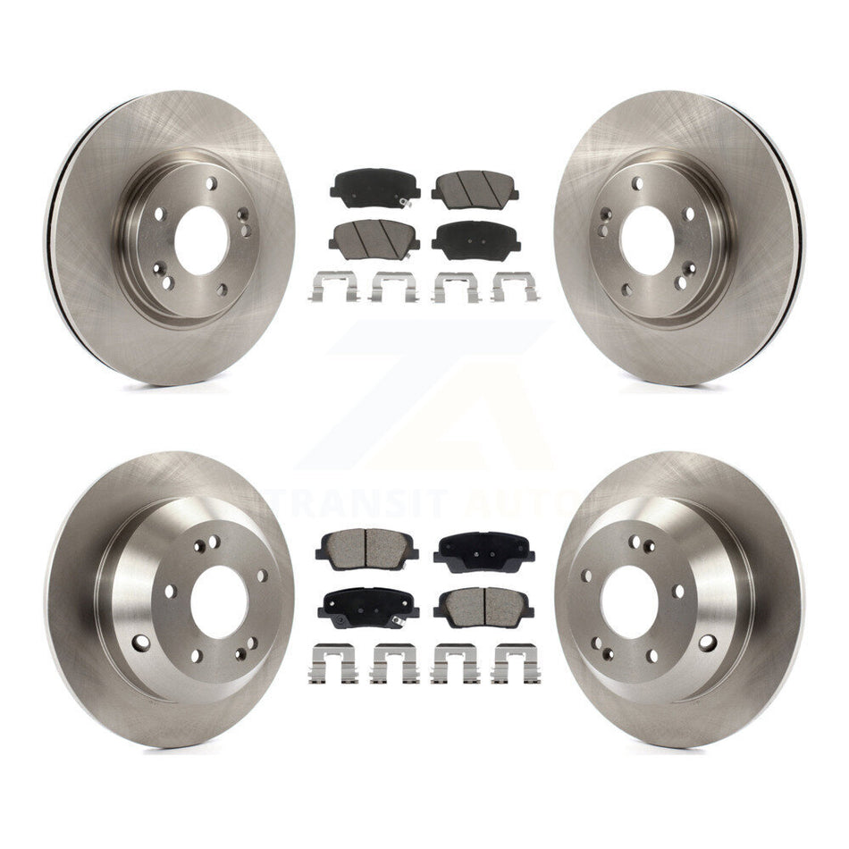 Front Rear Disc Brake Rotors And Ceramic Pads Kit For Hyundai Santa Fe Kia Sorento K8C-103422