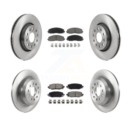 Front Rear Disc Brake Rotors And Ceramic Pads Kit For 2018-2020 Jeep Wrangler Rubicon K8C-103425