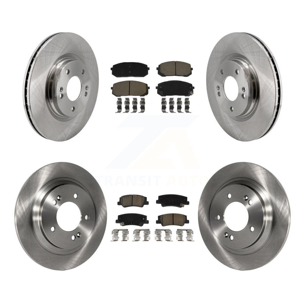 Front Rear Disc Brake Rotors And Ceramic Pads Kit For Hyundai Sonata Kia Niro EV K5 K8C-103431