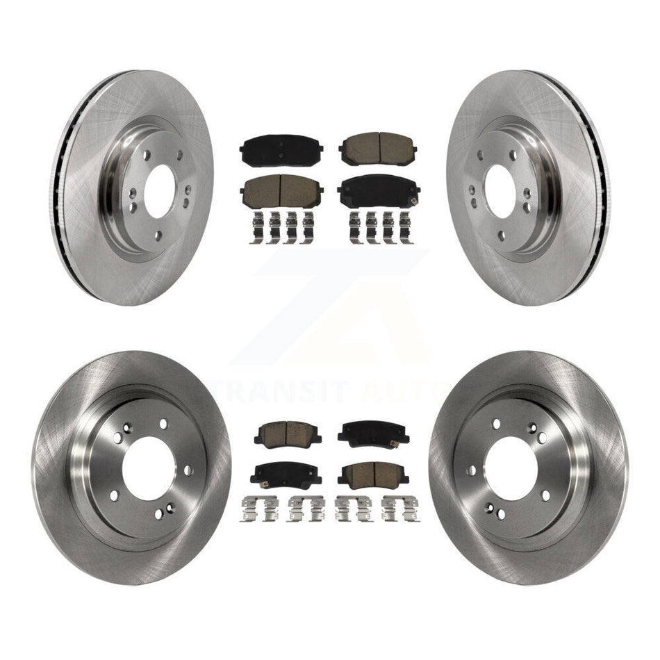 Front Rear Disc Brake Rotors And Ceramic Pads Kit For Hyundai Sonata Kia Niro EV K5 K8C-103431