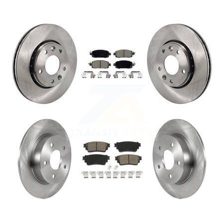 Front Rear Brake Rotor Ceramic Pad Kit For 21-23 Nissan Kicks SV SR with Disc rear brakes K8C-103434