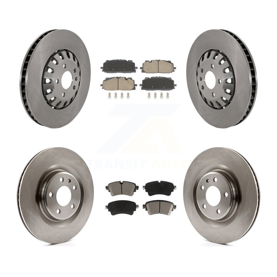 Front Rear Disc Brake Rotors And Ceramic Pads Kit For Audi A6 Quattro A7 Sportback K8C-103440
