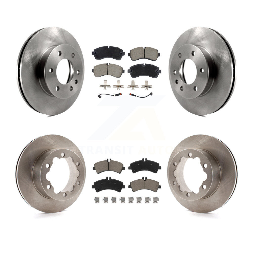 Front Rear Brake Rotor Ceramic Pad Kit For Sprinter 3500 Mercedes-Benz Dodge Freightliner K8C-103442