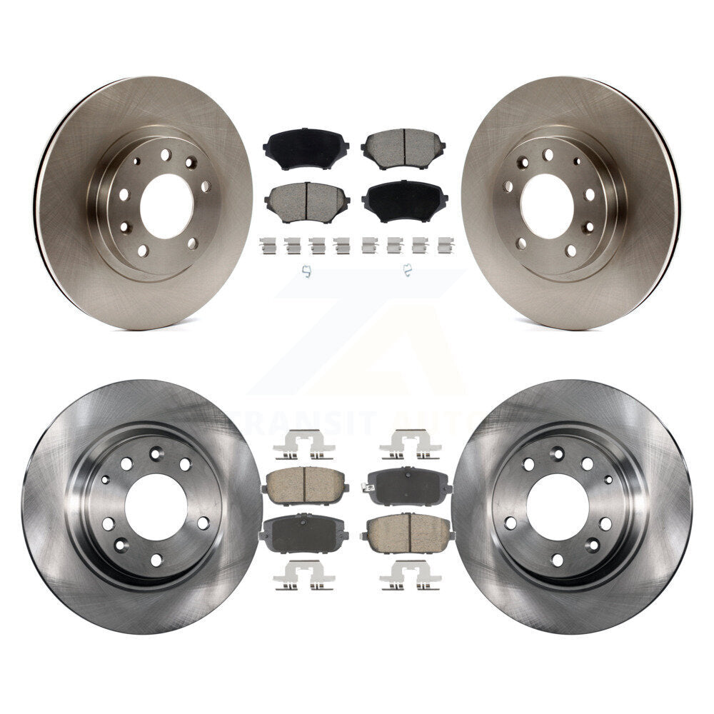 Front Rear Disc Brake Rotors And Ceramic Pads Kit For 2006-2015 Mazda MX-5 Miata K8C-103449