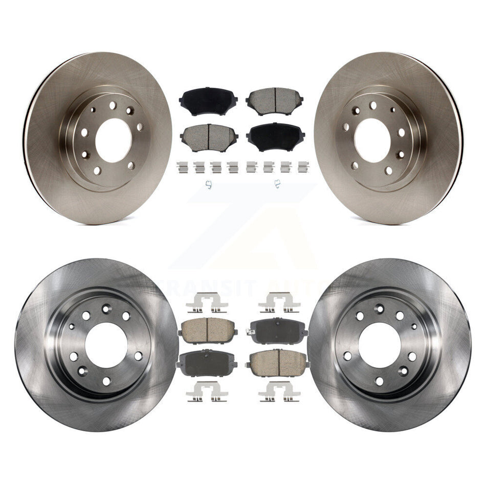 Front Rear Disc Brake Rotors And Ceramic Pads Kit For 2006-2015 Mazda MX-5 Miata K8C-103449