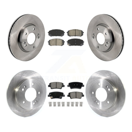 Front Rear Disc Brake Rotor Ceramic Pad Kit For Hyundai Elantra With Manual Parking K8C-103450