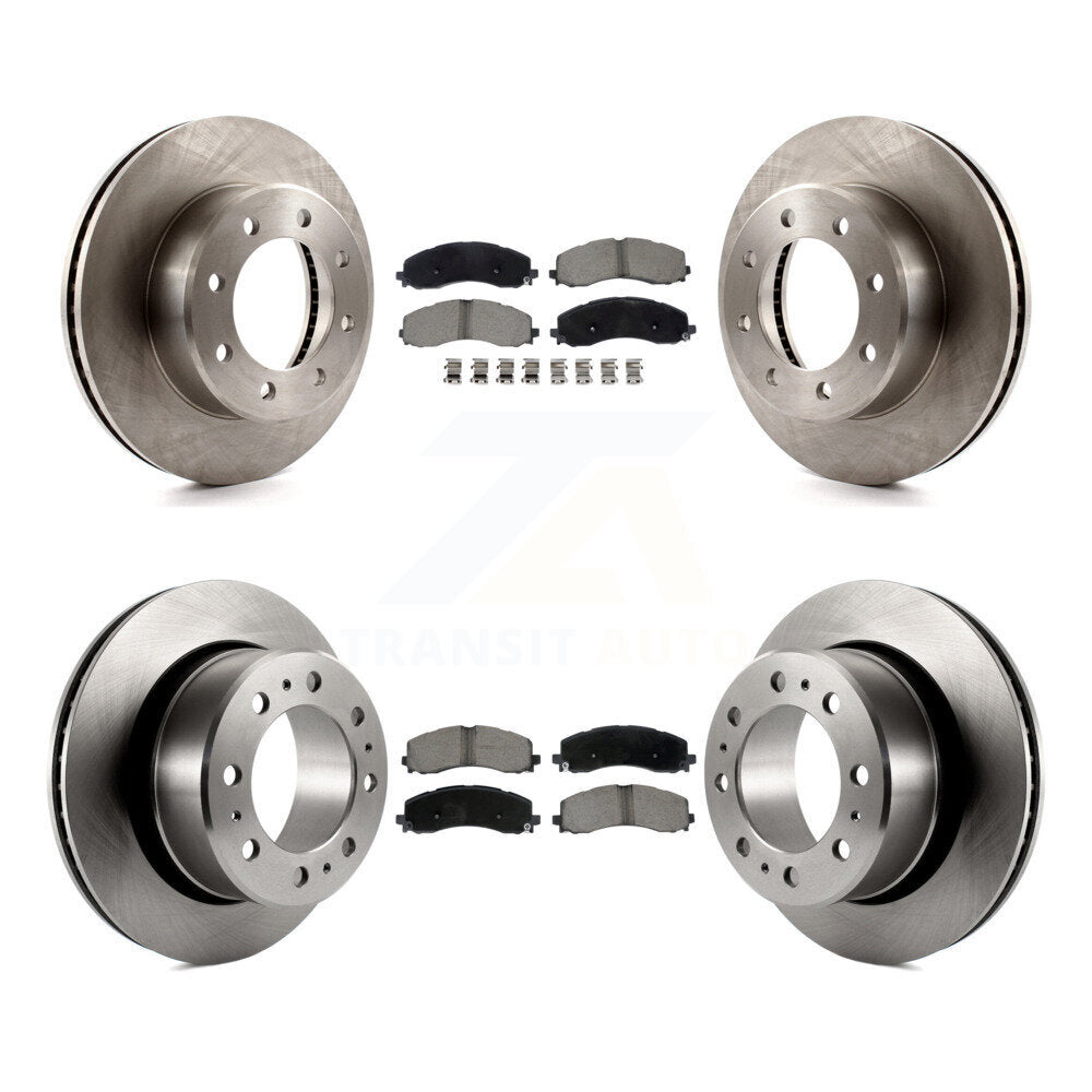Front Rear Disc Brake Rotors And Ceramic Pads Kit For Ram 2500 3500 K8C-103454