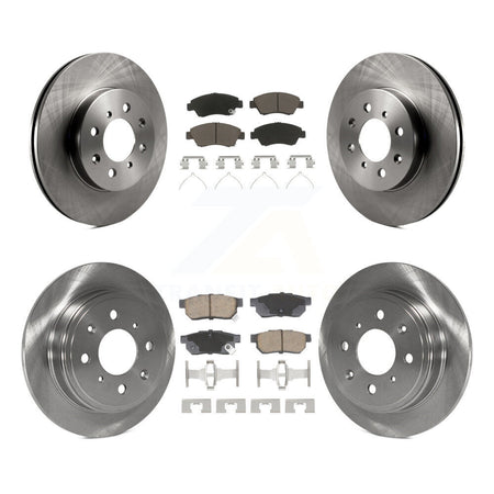 Front Rear Disc Brake Rotors And Ceramic Pads Kit For Honda Civic del Sol K8C-103459