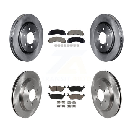 Front Rear Disc Brake Rotor & Ceramic Pad Kit For Ford F-150 Expedition Lincoln Navigator K8C-103462