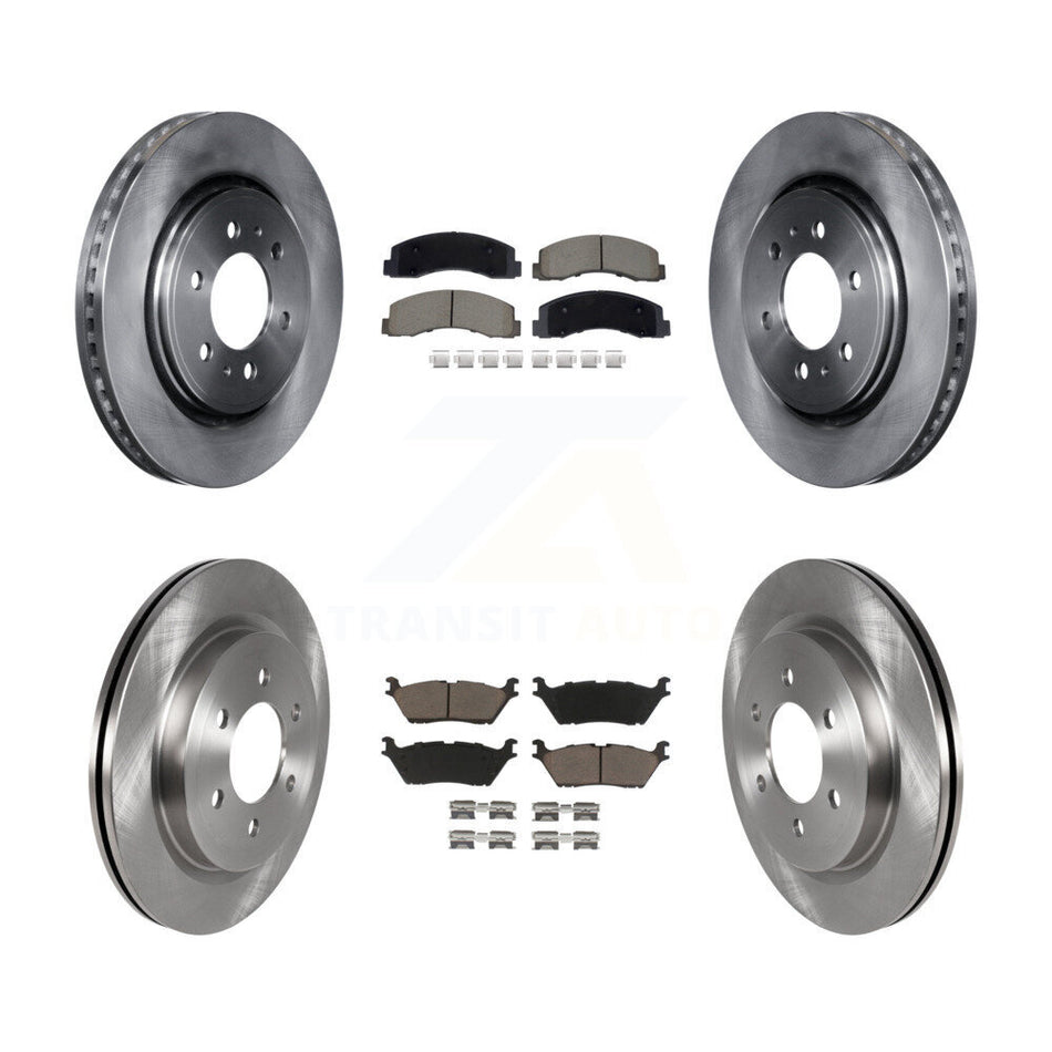 Front Rear Disc Brake Rotor & Ceramic Pad Kit For Ford F-150 Expedition Lincoln Navigator K8C-103462