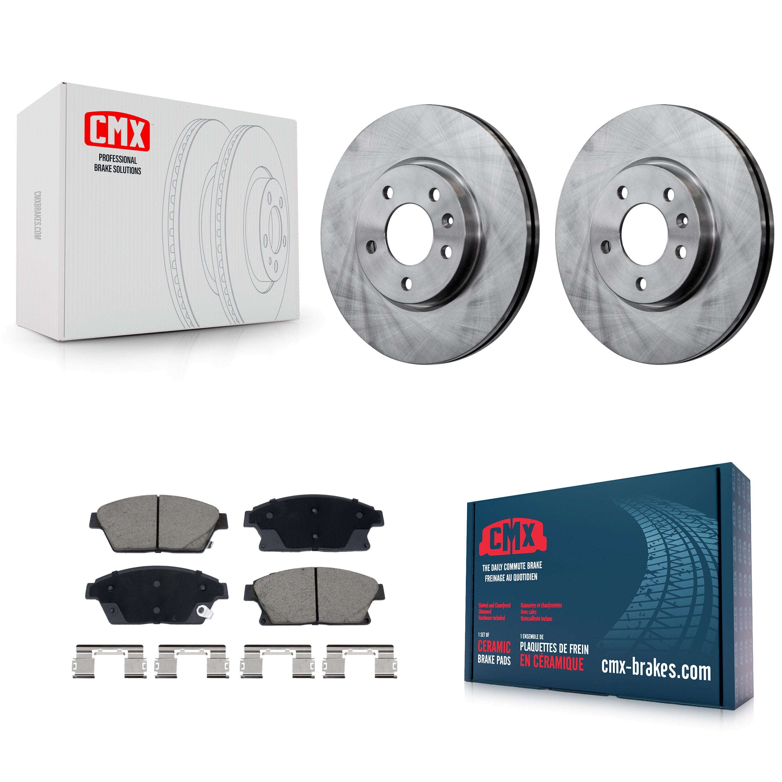 Front Disc Brake Rotors And Ceramic Pad Kit For Chevrolet Cruze Buick Verano Orlando Volt K8C-103480