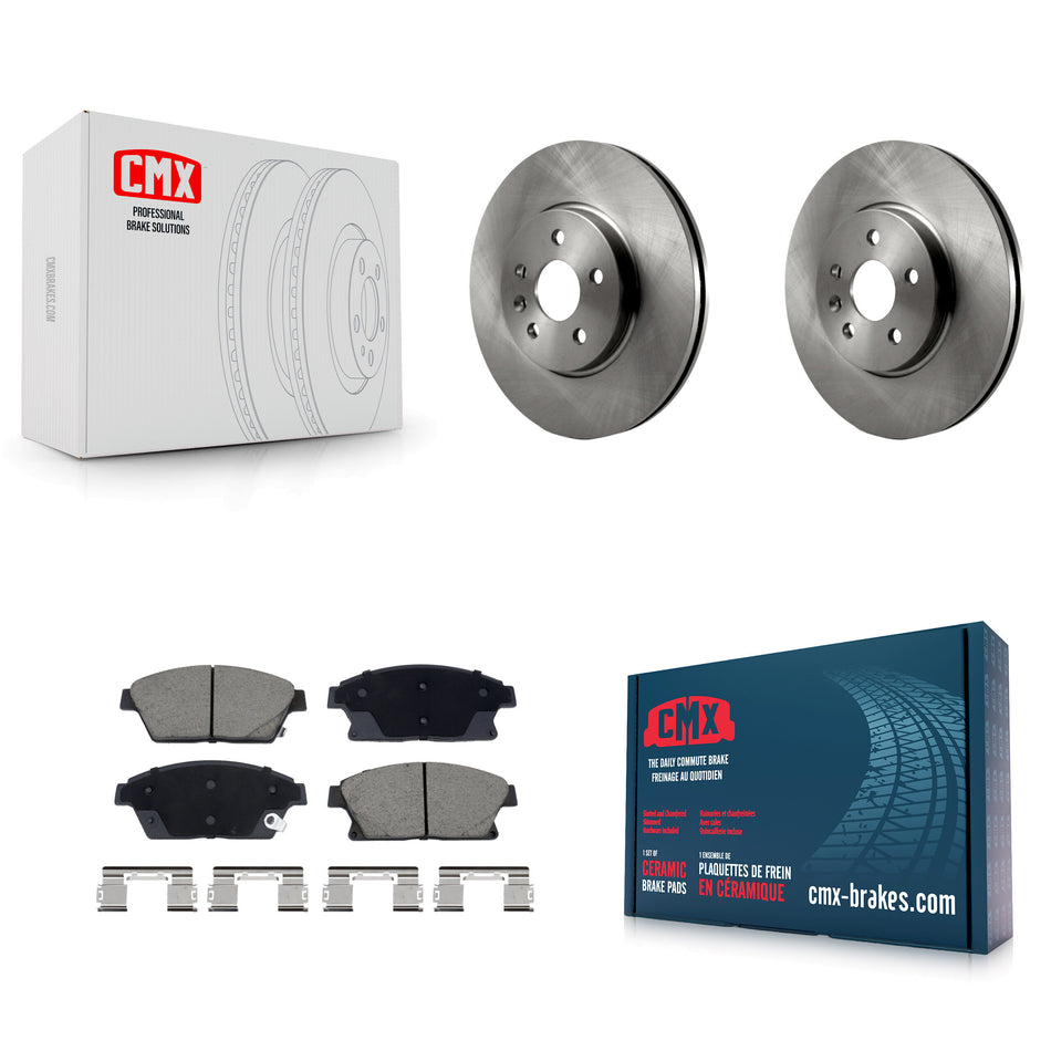 Front Disc Brake Rotors And Ceramic Pads Kit For 2013-2017 Chevrolet Trax Buick Encore K8C-103481