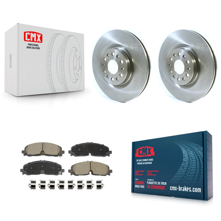 Front Disc Brake Rotors And Ceramic Pads Kit For 2021 Cadillac XT5 Buick Enclave XT6 K8C-103489