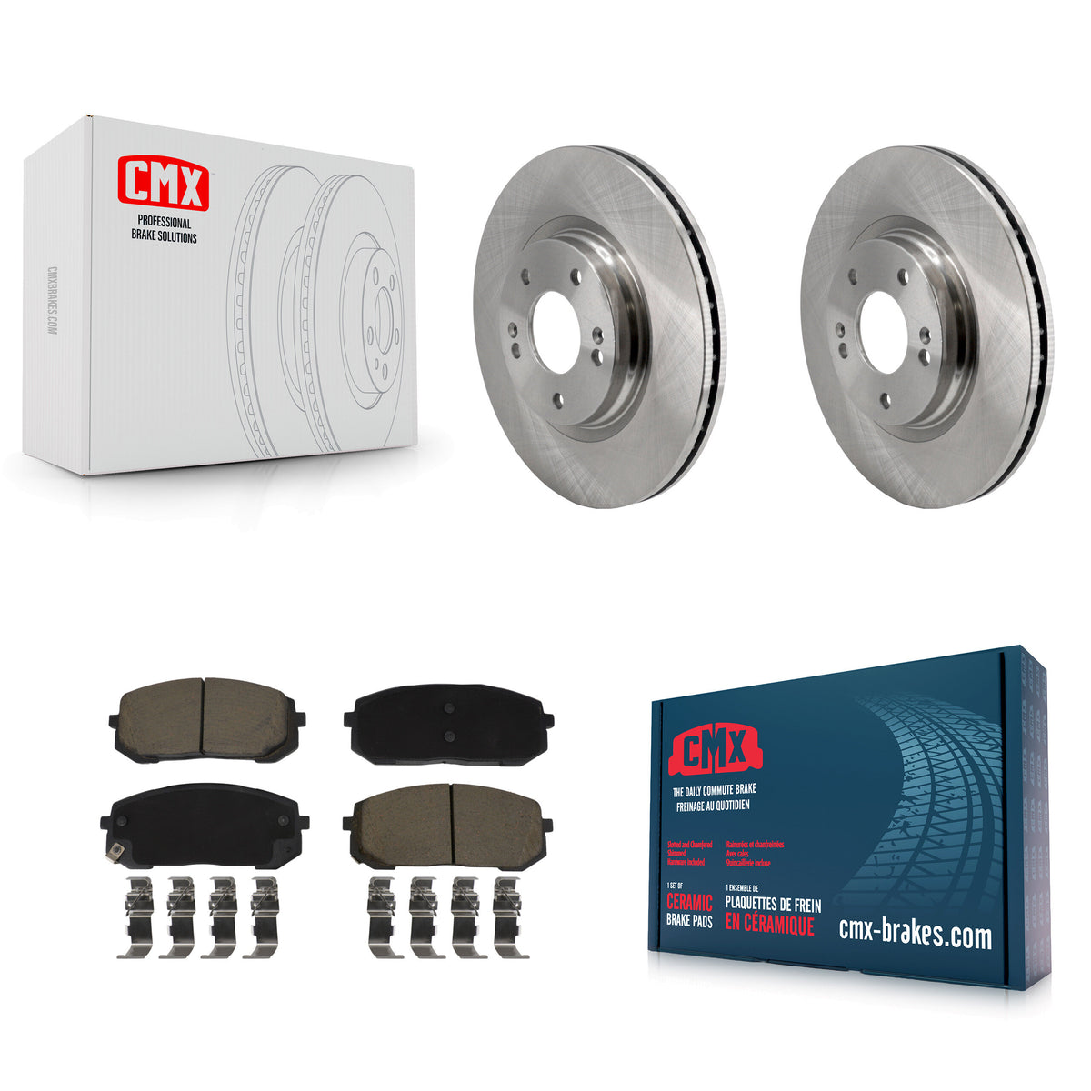 Front Disc Brake Rotors And Ceramic Pads Kit For Hyundai Elantra Sonata Kia Niro EV K5 K8C-103490