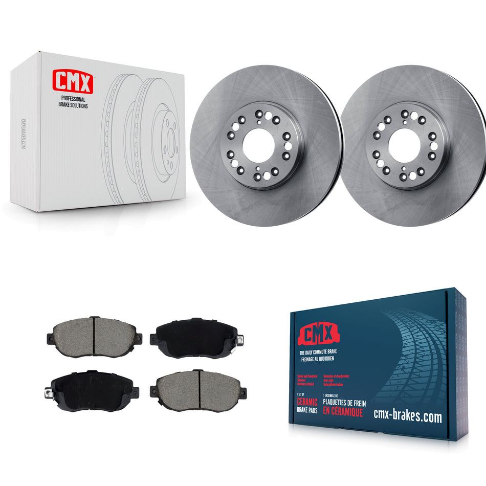Front Disc Brake Rotors And Ceramic Pads Kit For Lexus SC430 IS300 GS300 GS400 GS430 K8C-103494