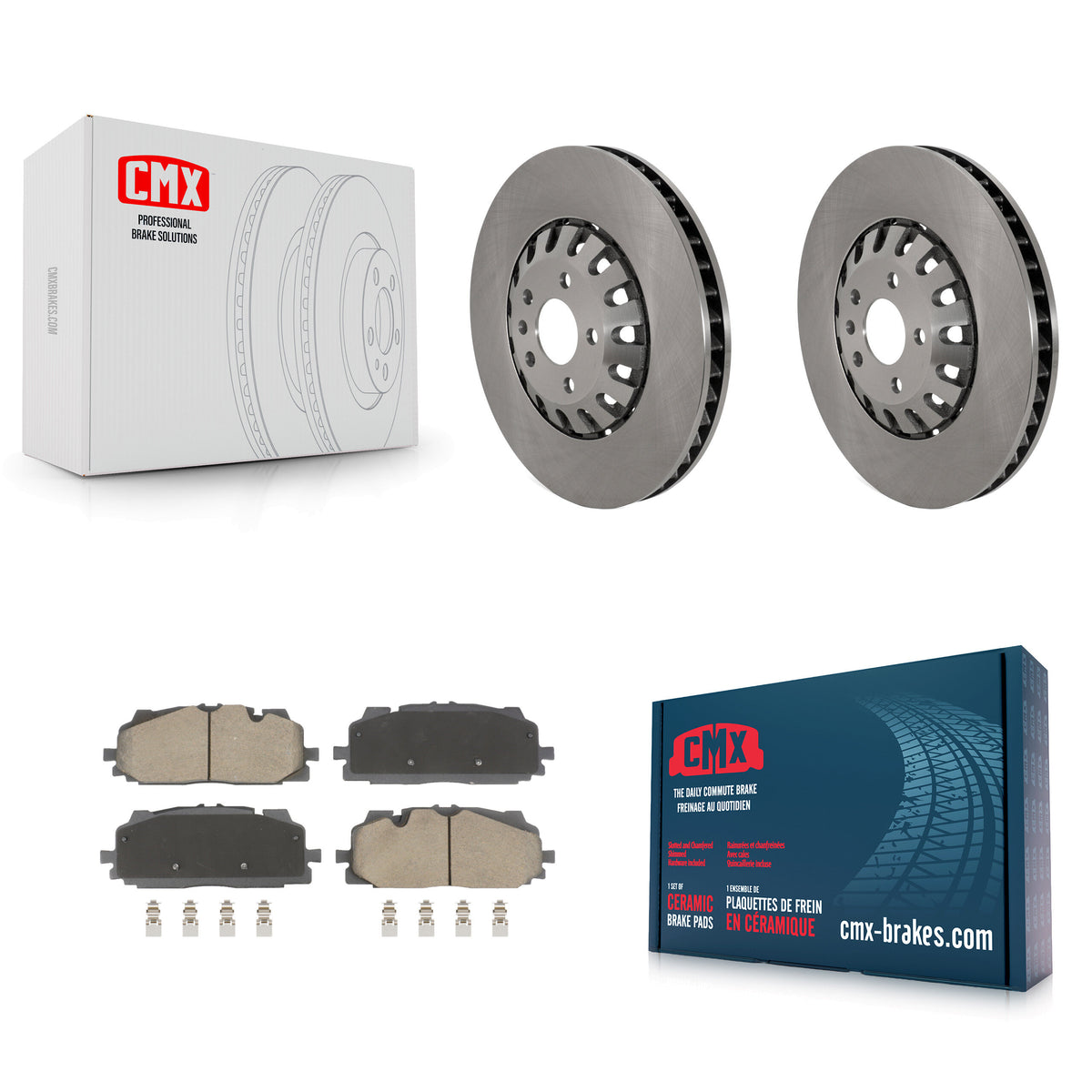 Front Disc Brake Rotors And Ceramic Pads Kit For Audi Q7 Q8 A6 Quattro A7 Sportback A8 K8C-103500