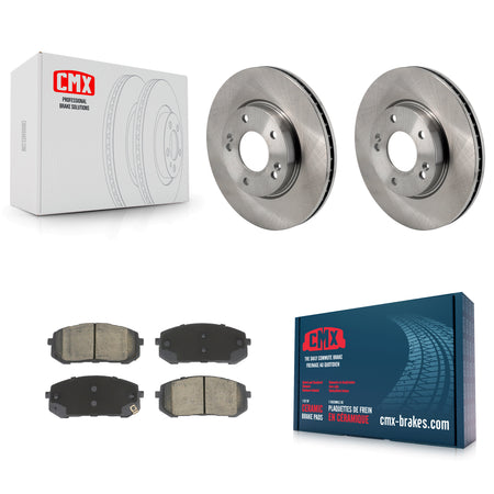 Front Disc Brake Rotors And Ceramic Pads Kit For Hyundai Elantra K8C-103507