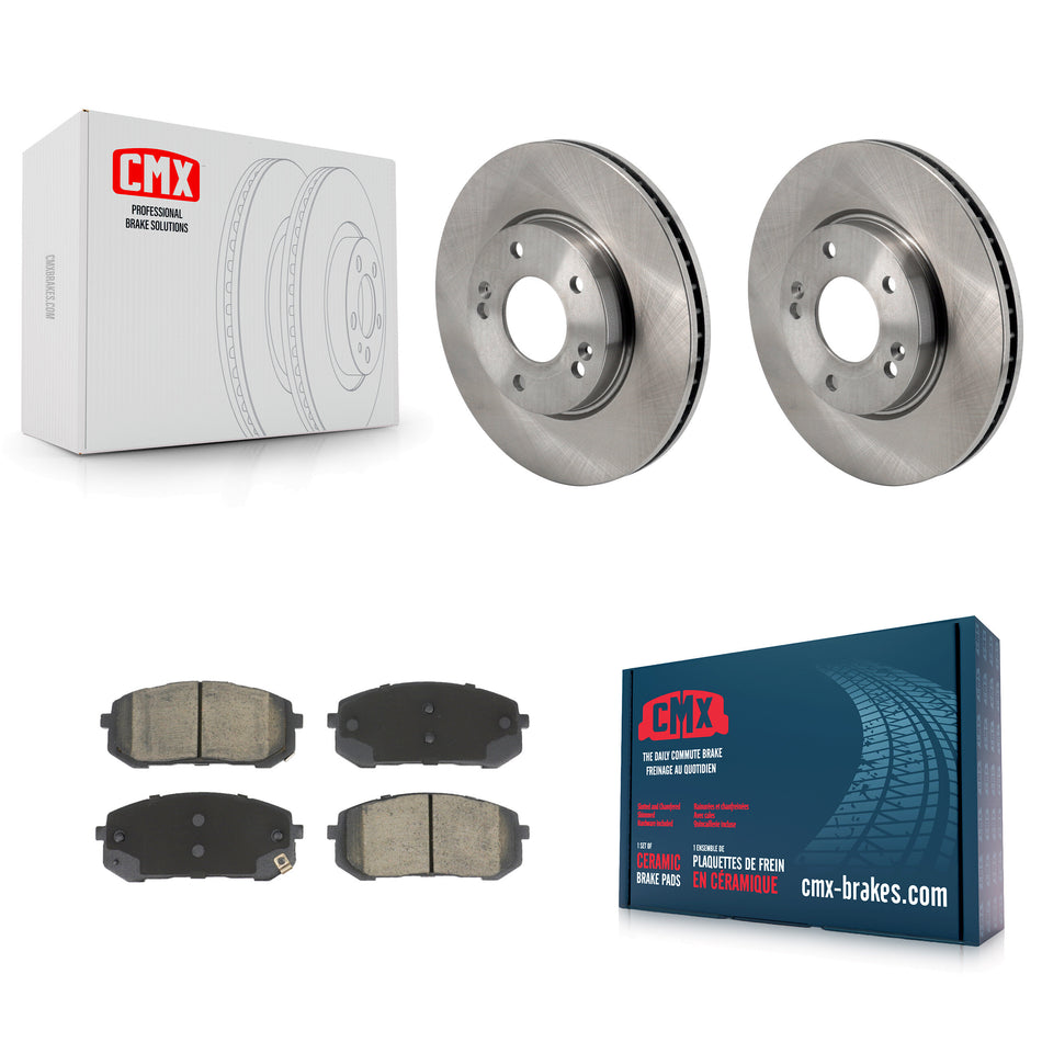Front Disc Brake Rotors And Ceramic Pads Kit For Hyundai Elantra K8C-103507