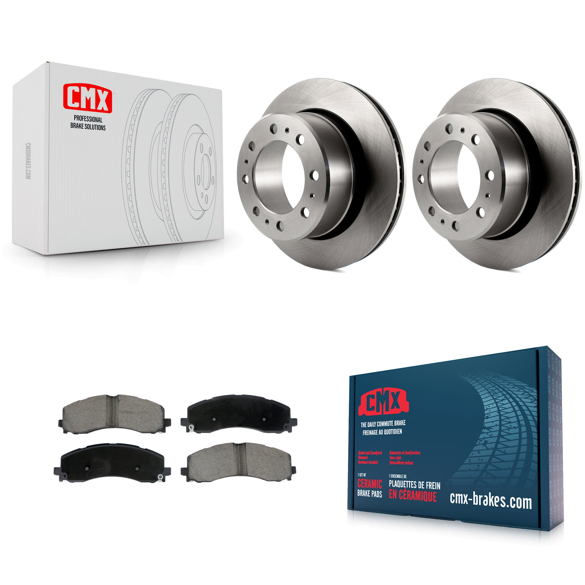 Rear Disc Brake Rotors And Ceramic Pads Kit For Ram 2500 3500 K8C-103538