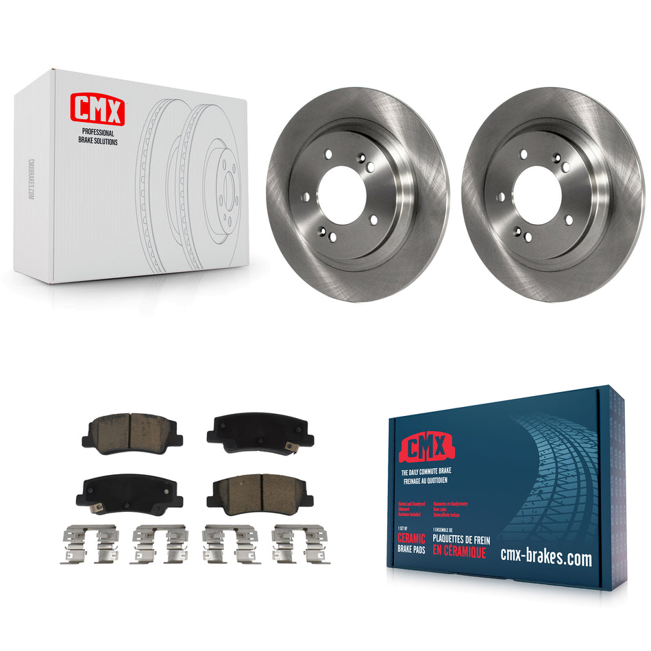 Rear Disc Brake Rotors And Ceramic Pads Kit For Hyundai Sonata Kia Niro EV K5 K8C-103539