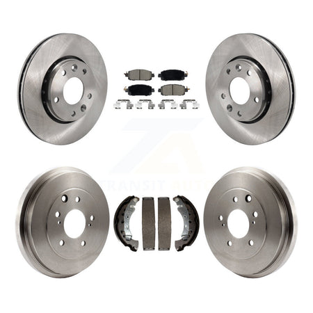 Front Rear Disc Brake Rotors Ceramic Pads And Drum Kit For 2020-2022 Nissan Sentra K8C-103548