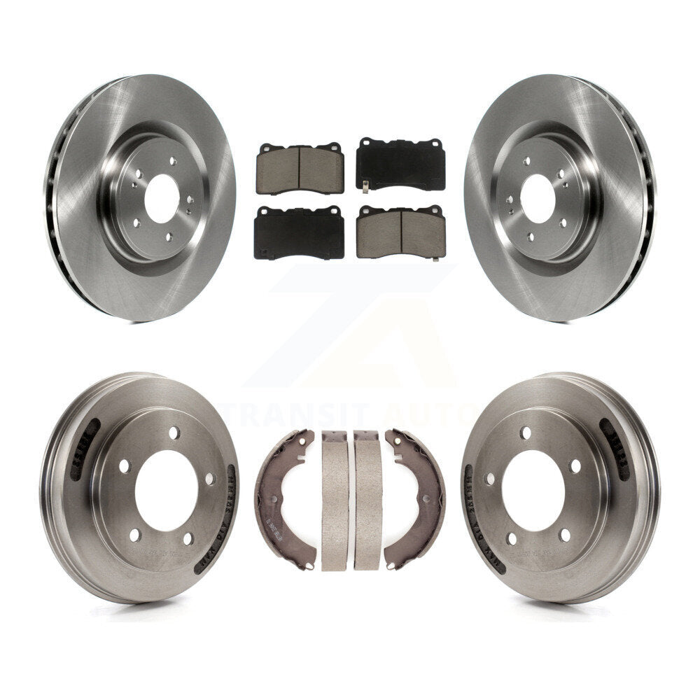 Front Rear Disc Brake Rotors Ceramic Pads And Drum Kit For Mitsubishi Lancer K8C-103554