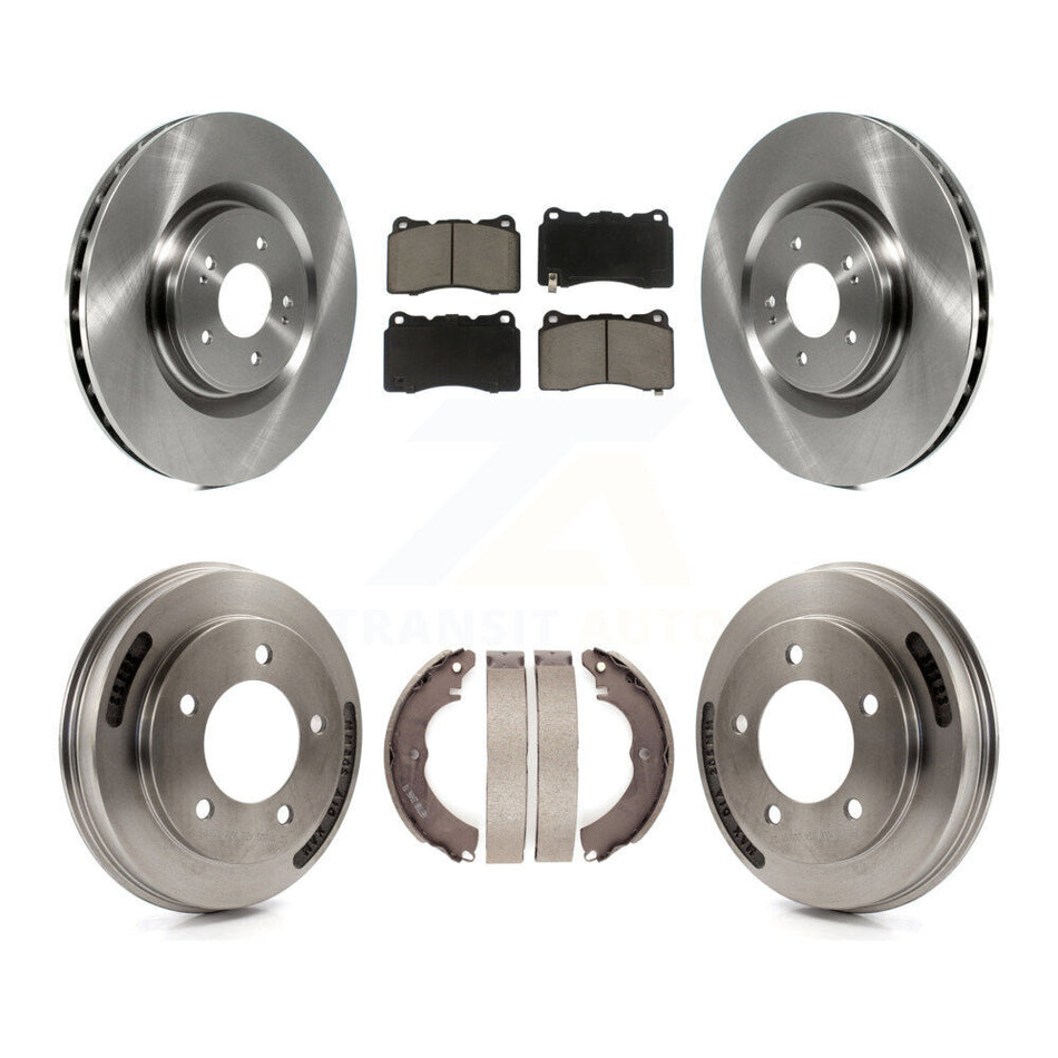 Front Rear Disc Brake Rotors Ceramic Pads And Drum Kit For Mitsubishi Lancer K8C-103554