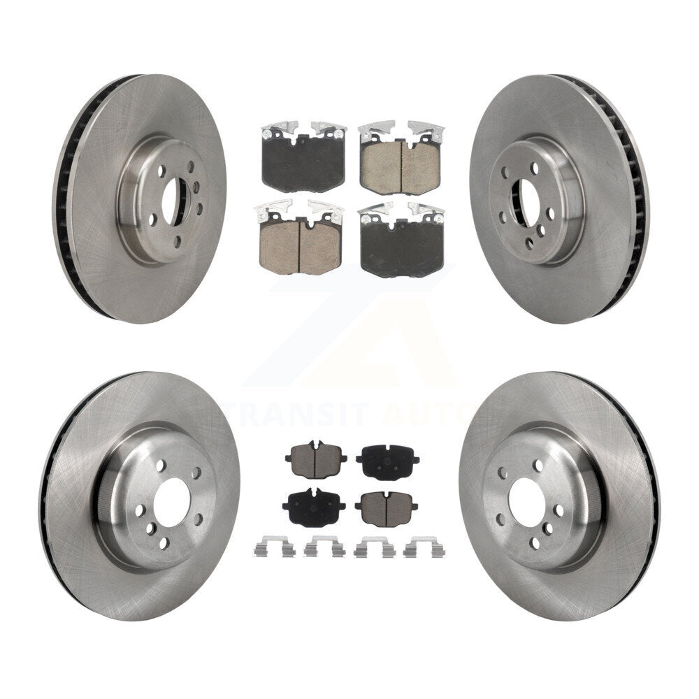 Front Rear Disc Brake Rotor And Ceramic Pad Kit (6Pc) For BMW iX 640i xDrive Gran Turismo K8C-103576