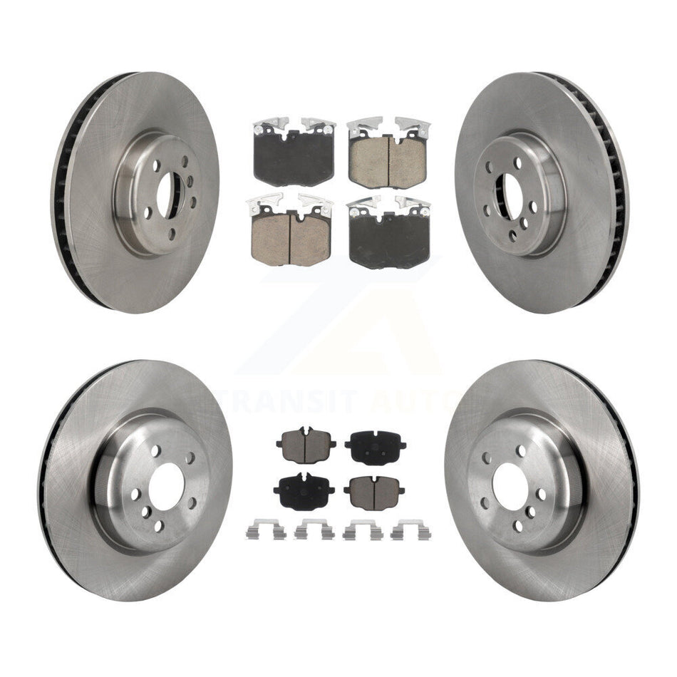 Front Rear Disc Brake Rotor And Ceramic Pad Kit (6Pc) For BMW iX 640i xDrive Gran Turismo K8C-103576