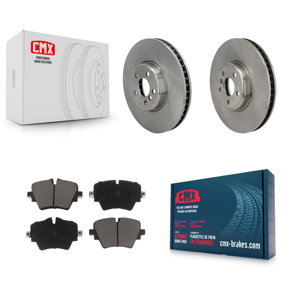 Front Brake Rotor And Ceramic Pad Kit For 2021 Toyota GR Supra 2.0L With 4 Piston Caliper K8C-103580