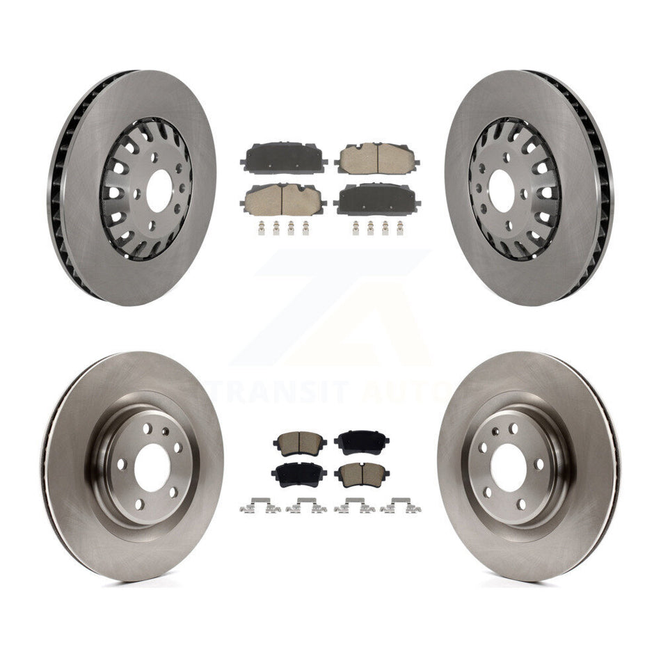 Front Rear Disc Brake Rotors And Ceramic Pads Kit For Audi A6 Quattro A7 Sportback K8C-103582