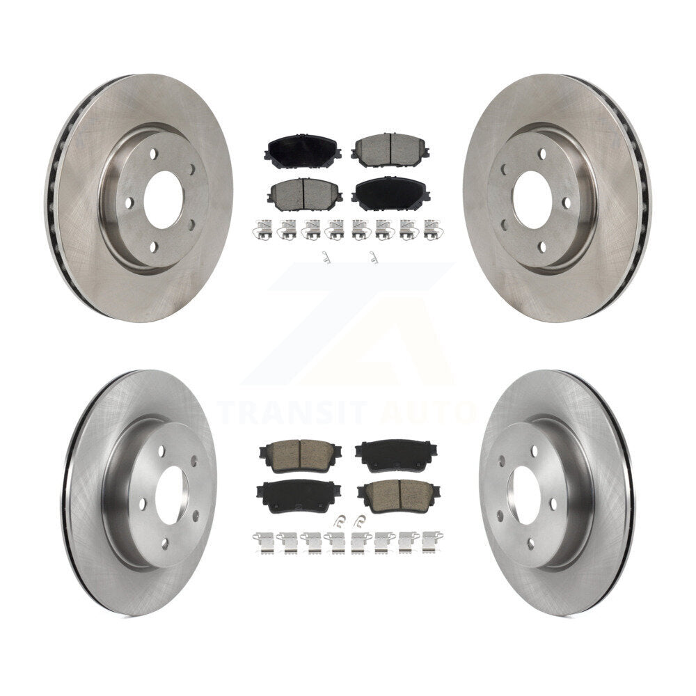 Front Rear Disc Brake Rotors And Ceramic Pads Kit For Nissan Rogue K8C-103590
