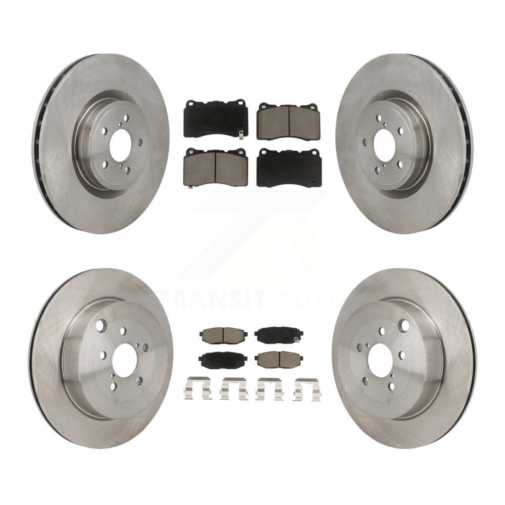 Front Rear Disc Brake Rotor & Ceramic Pad Kit For 2017 Subaru BRZ Base With Brembo Brakes K8C-103594
