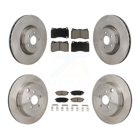 Front Rear Disc Brake Rotor & Ceramic Pad Kit For 2017 Subaru BRZ Base With Brembo Brakes K8C-103594