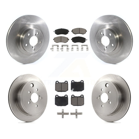 Front Rear Disc Brake Rotor And Ceramic Pad Kit For 2017 Subaru BRZ Without Brembo Brakes K8C-103595