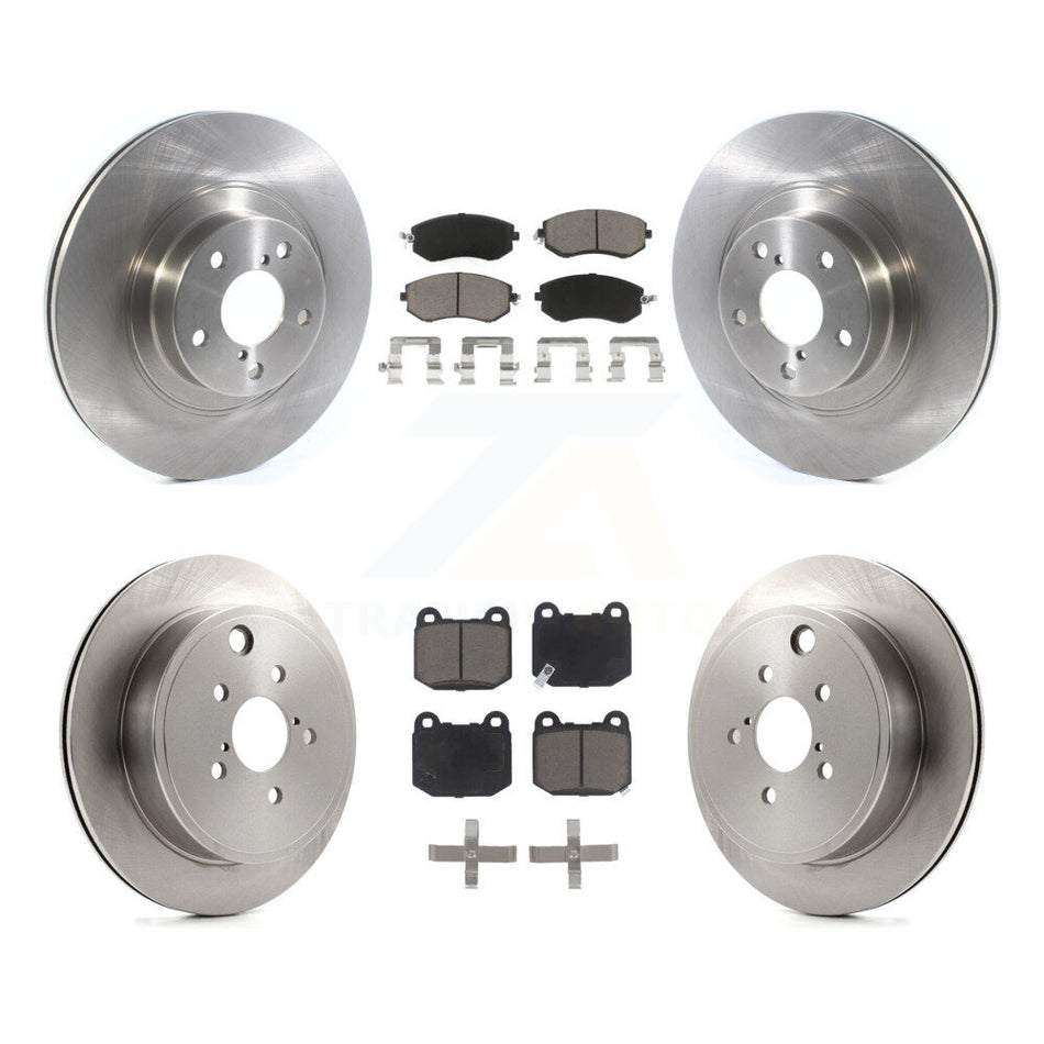 Front Rear Disc Brake Rotor And Ceramic Pad Kit For 2017 Subaru BRZ Without Brembo Brakes K8C-103595