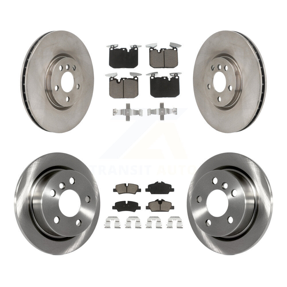 Front Rear Brake Rotors Ceramic Pad Kit For Mini Cooper John Works with GAS engine K8C-103600