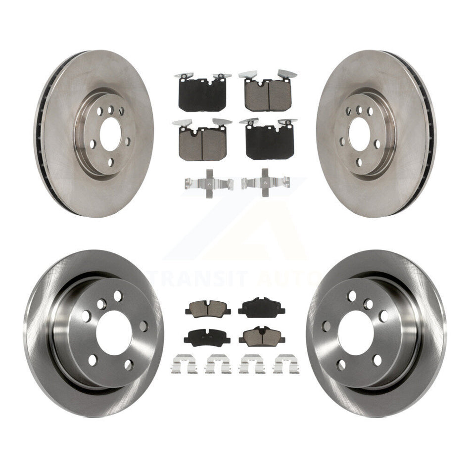 Front Rear Brake Rotors Ceramic Pad Kit For Mini Cooper John Works with GAS engine K8C-103600