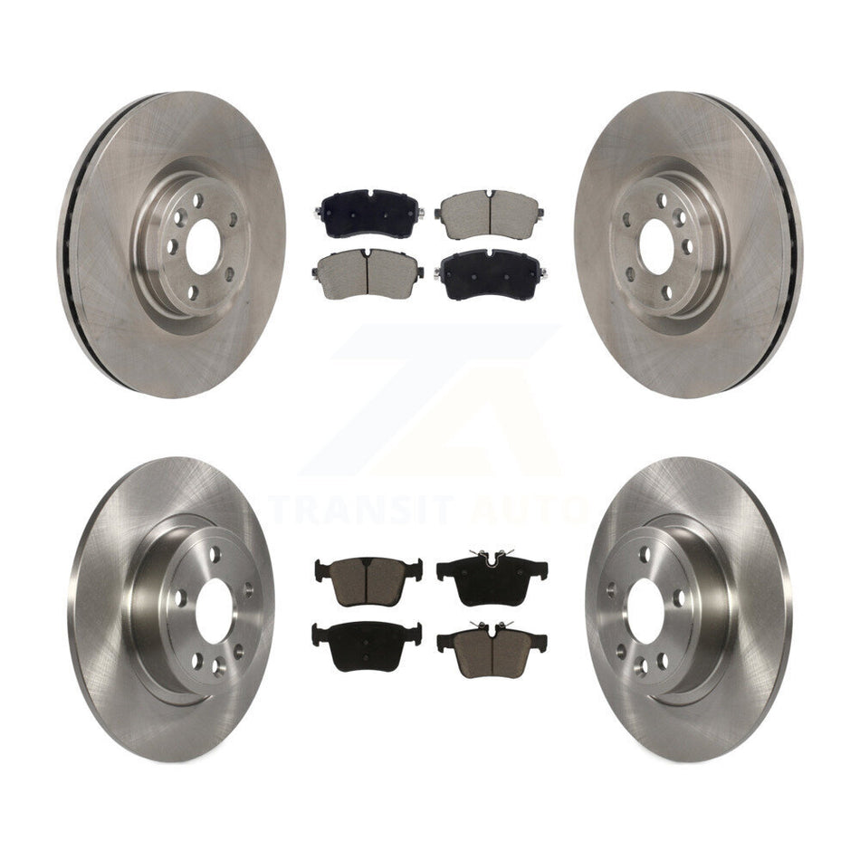 Front Rear Brake Rotors Ceramic Pad Kit For Jaguar E-Pace With 349mm Diameter Rotor K8C-103604