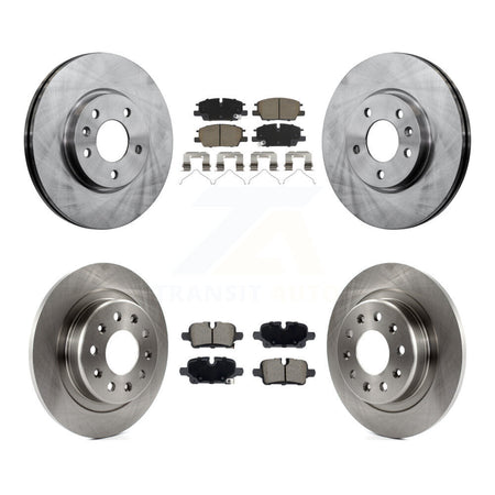 Front Rear Disc Brake Rotors And Ceramic Pad Kit For Chevrolet Equinox GMC Terrain Malibu K8C-103618
