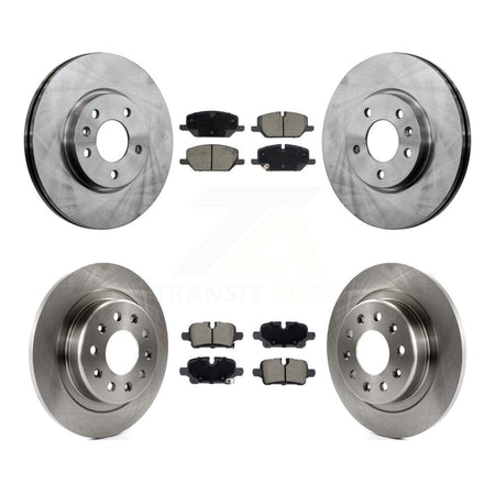 Front Rear Brake Rotors & Ceramic Pad Kit For GMC Terrain With 321mm Diameter Rotor K8C-103619