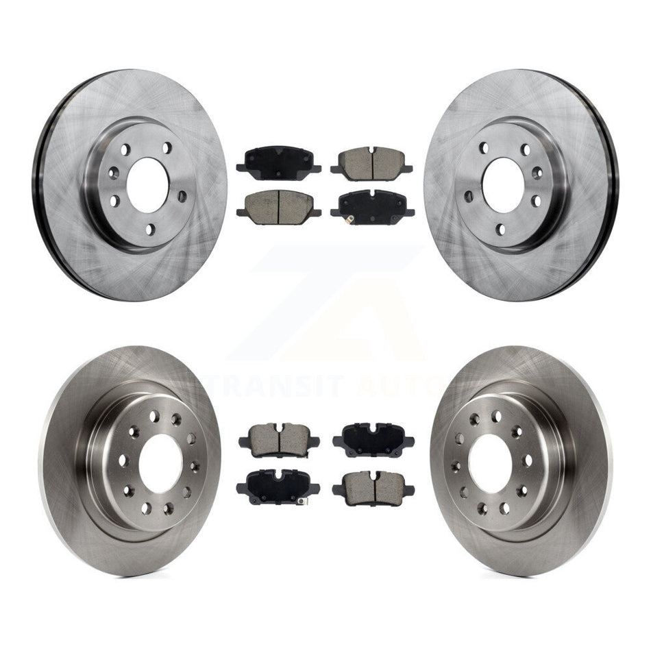 Front Rear Brake Rotors & Ceramic Pad Kit For GMC Terrain With 321mm Diameter Rotor K8C-103619