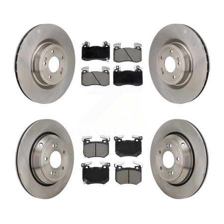 Front Rear Brake Rotors Ceramic Pad Kit For 22 Genesis G70 With 330mm Diameter Rotor K8C-103621