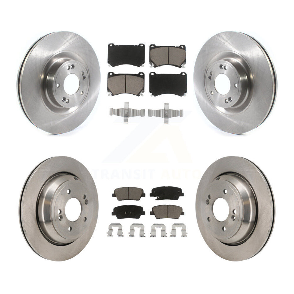 Front Rear Disc Brake Rotors And Ceramic Pads Kit For 2011 Hyundai Equus K8C-103622
