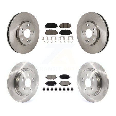 Front Rear Disc Brake Rotors And Ceramic Pads Kit For 2017-2021 Honda Clarity K8C-103626