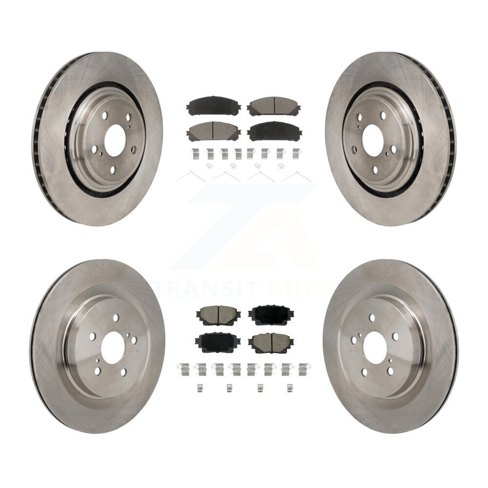 Front Rear Disc Brake Rotors And Ceramic Pads Kit For 2020-2022 Toyota Highlander K8C-103632