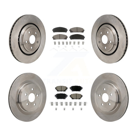 Front Rear Disc Brake Rotors And Ceramic Pads Kit For 2020-2022 Toyota Highlander K8C-103632