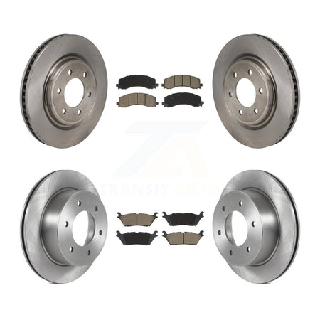 Front Rear Disc Brake Rotors And Ceramic Pads Kit For 2022-2023 Ford Bronco 3.0L K8C-103635