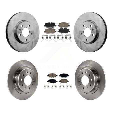 Front Rear Brake Rotor And Ceramic Pad Kit For Chevrolet Malibu With Manual Parking K8C-103645