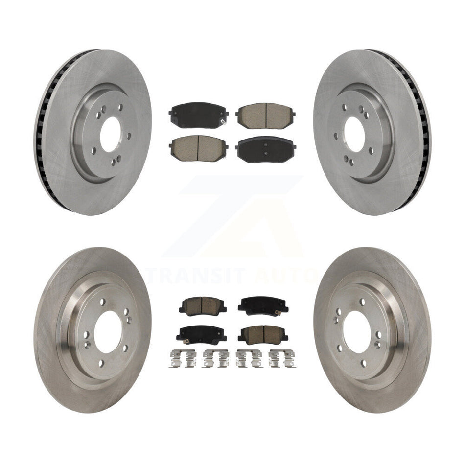 Front Rear Disc Brake Rotors And Ceramic Pads Kit For Hyundai Tucson Kia Sportage K8C-103648